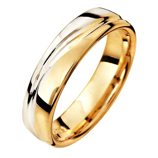 Förlovningsring i 18K guld 5mm, 46