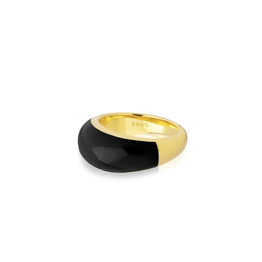 Enamel bold ring 52