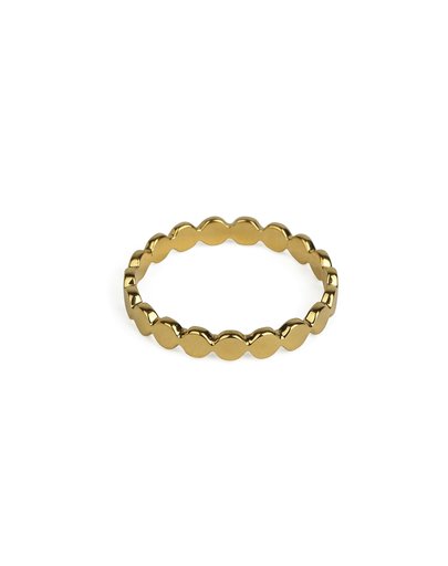 Ring i förgyllt äkta silver, 18.0
