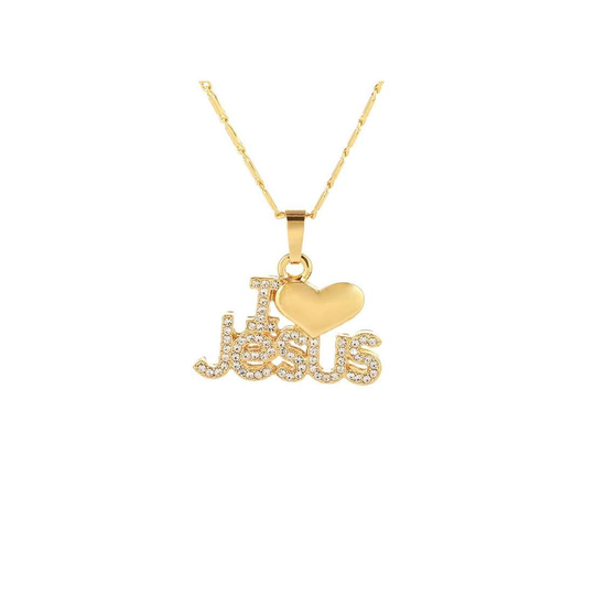 Halsband - I Love Jesus