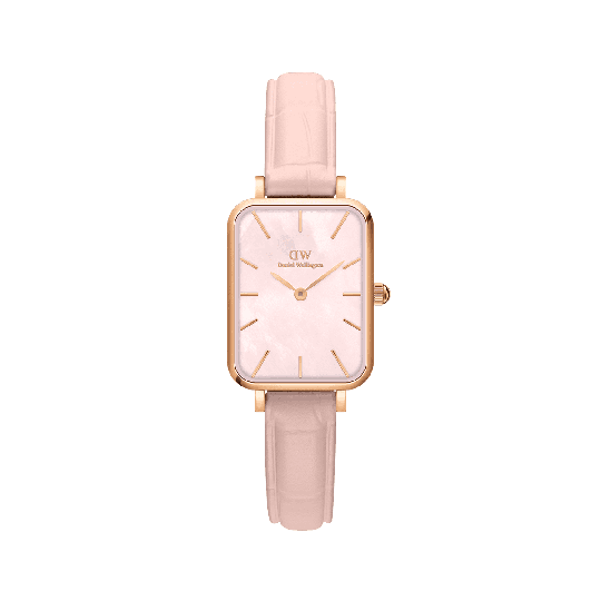 Daniel Wellington DW Klocka Quadro Pressed Rouge 20x26mm Roséguld
