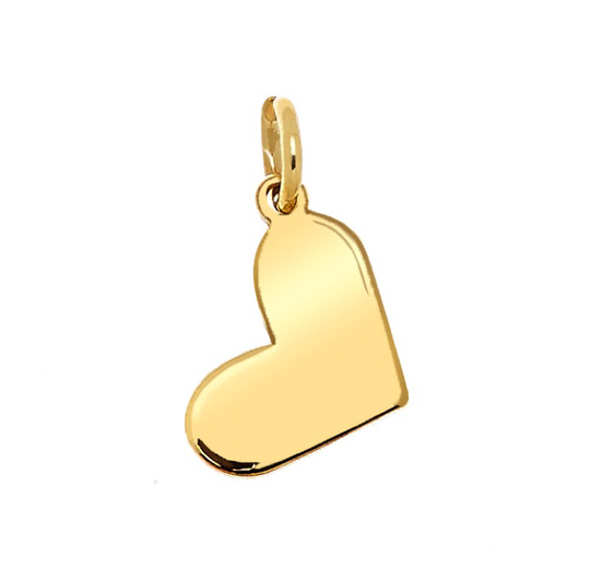 Letters Heart örhänge Guld