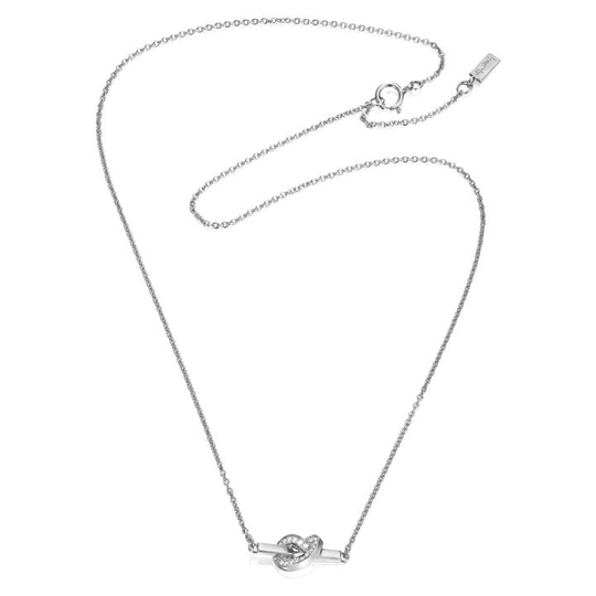 Love Knot & Stars Halsband Vitguld 42-45 cm