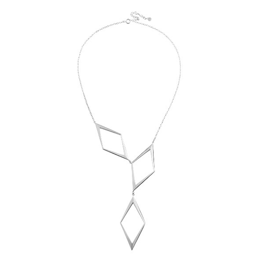 Rhomb Grand Halsband silver 42-48 cm