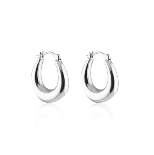 Bold Hoops örhänge Small (silver)