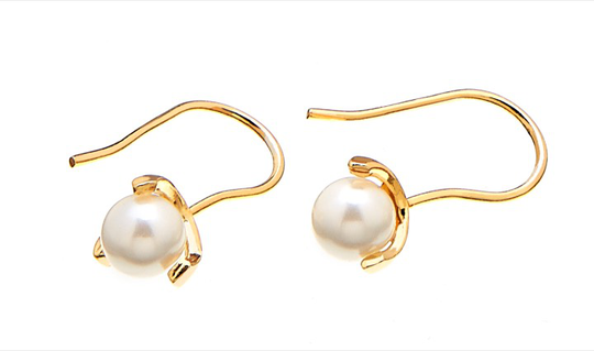 Pearl long örhänge Guld
