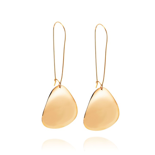 Rose Petal Örhänge Guld