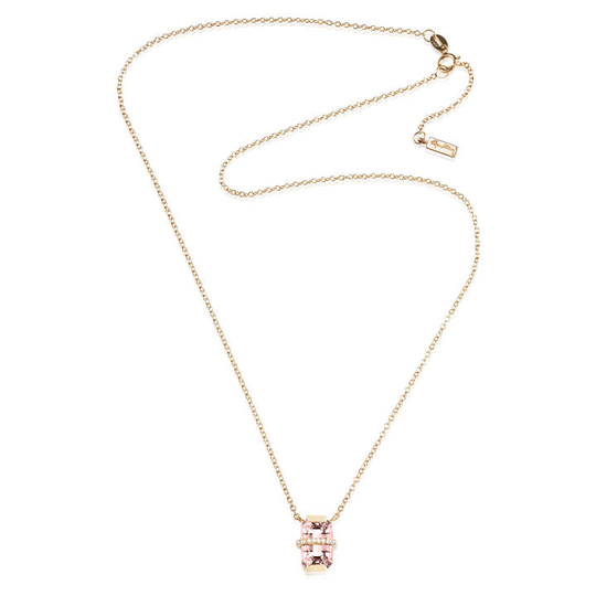 Little Bend Over - Morganite Halsband Guld 42-45 cm