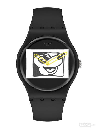 SWATCH Mickey Blanc sur Noir
