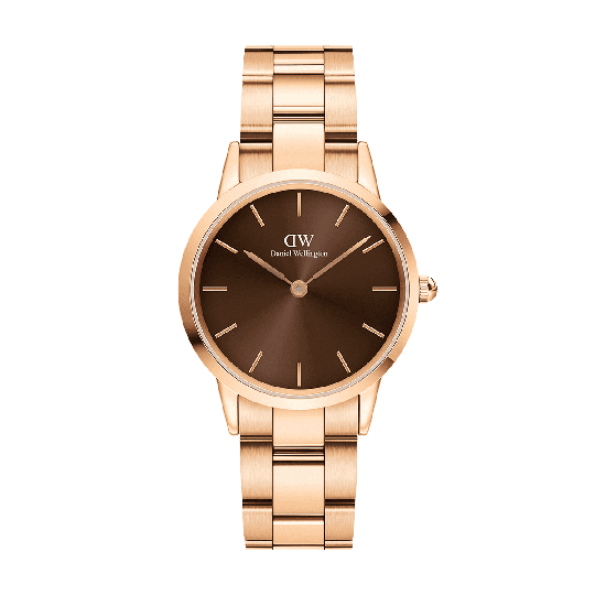 Daniel Wellington DW Klocka Iconic Link Amber 32mm Roséguld