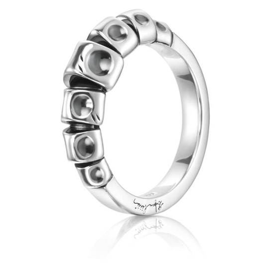 Slim Spine Ring Silver