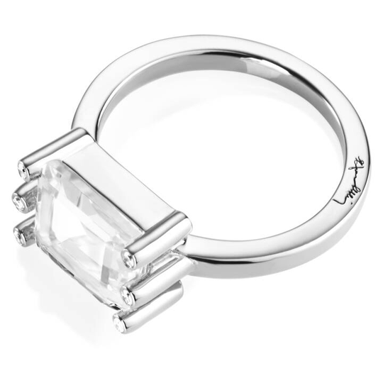 Beautiful Dreamer - Crystal Quartz Ring Vitguld