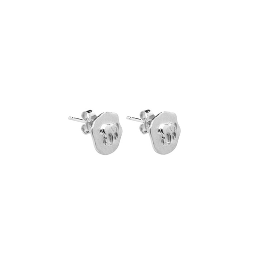Letters elephant stud örhänge Silver