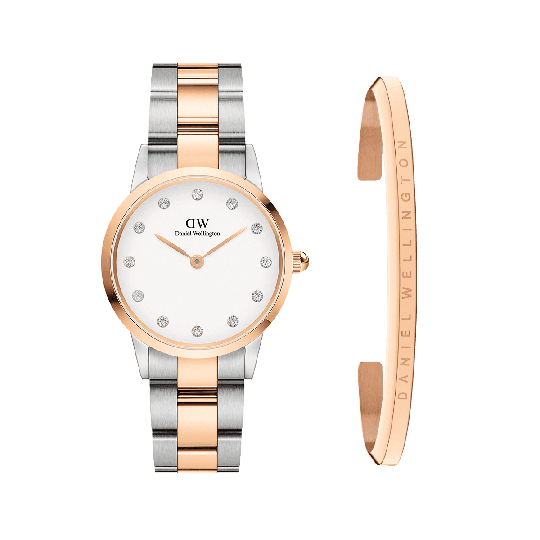 Daniel Wellington DW Iconic Link Lumine + Bracelet 28mm Roséguld