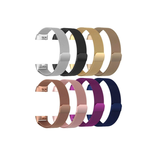 Milanese loop armband kompatibelt med Fitbit Charge 3
