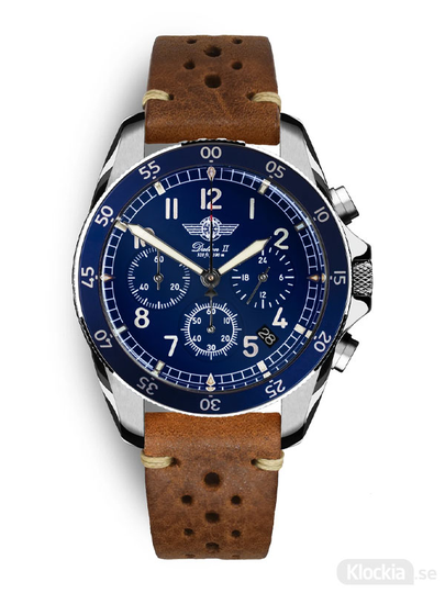 MALM Dalton 2 Blue Chronograph 41 Brown Race