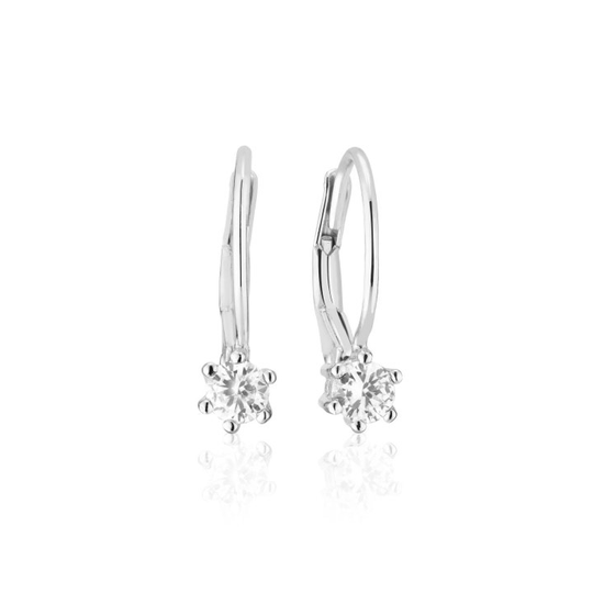 RIMINI örhänge Vita Zirkonia (silver)