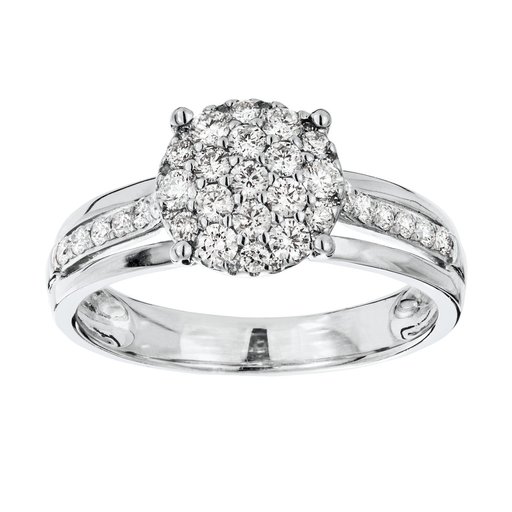 Diamant ring i 18K guld, 18.5