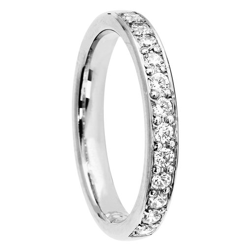 Diamantring i 18K guld, 54