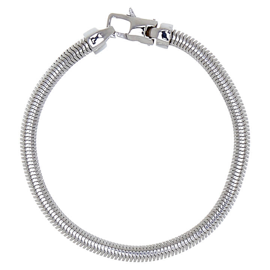 Bear snake brace armband Silver 19 cm