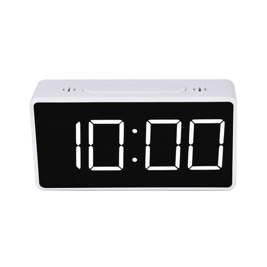 Digital Alarmklocka - Vit