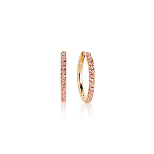 ELLERA GRANDE örhänge Rosa Zirkoner (guld)