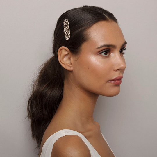Ellinor comb - Crystal (guld)