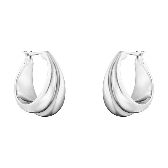 CURVE MEDIUM Örhänge Silver