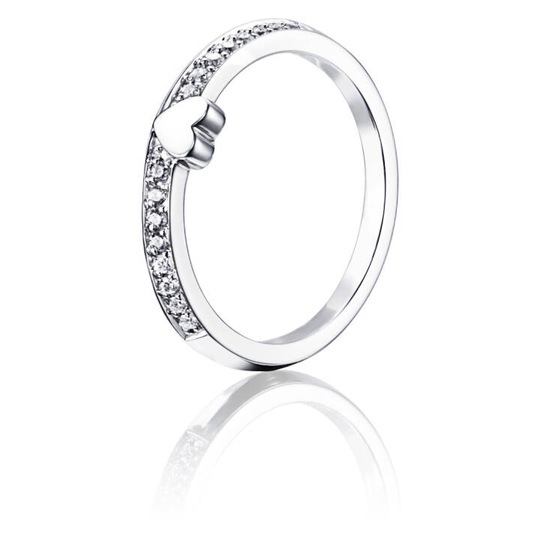 Paramour Love Thin Ring Vitguld