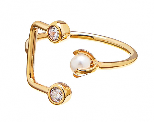 One big stone ring guld 16/17