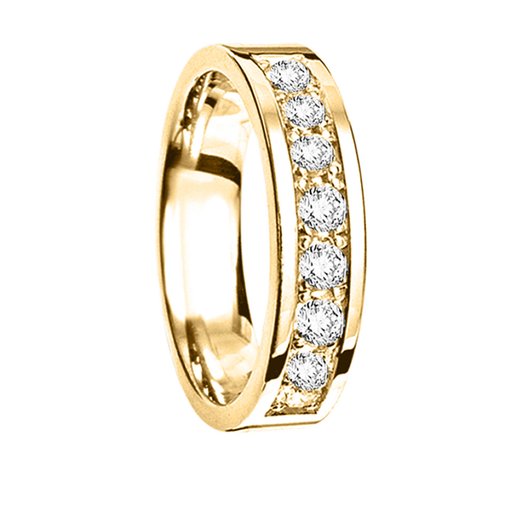 Diamantring i 18K guld, 62