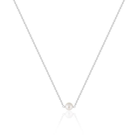 Pearl Halsband (silver) 40-45 cm