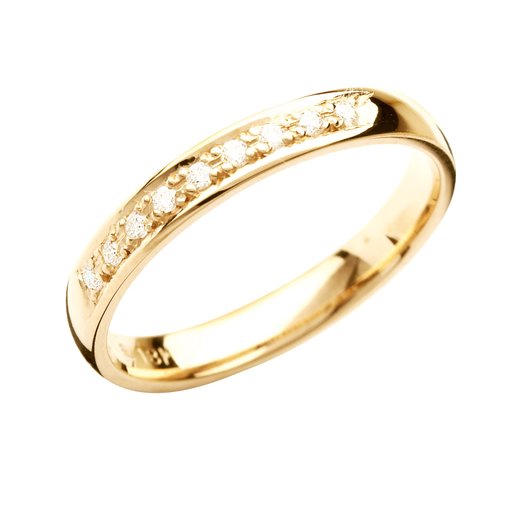 Diamantring i 18K guld, 63