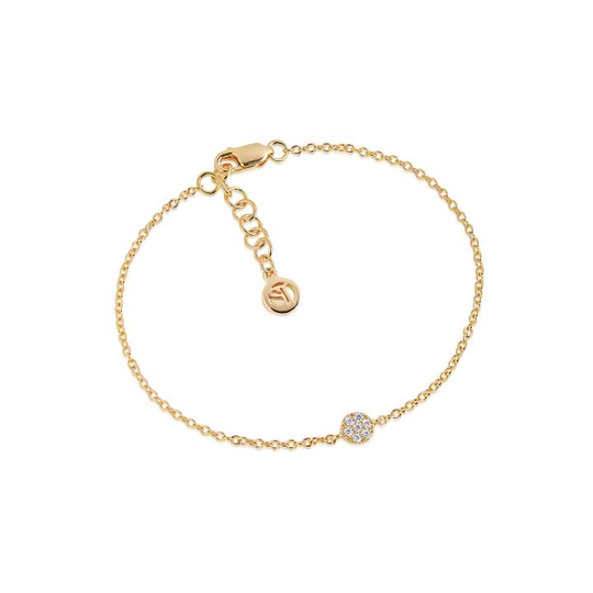 CECINA armband vita Zirkoner (guld)