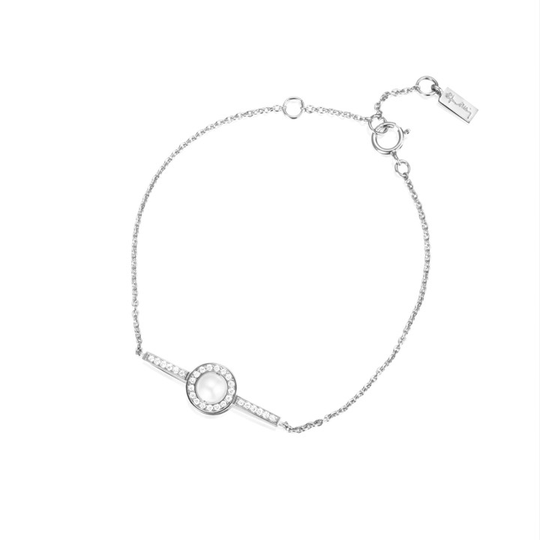 Little Day Pearl & Stars Armband Vitguld 16-19 cm