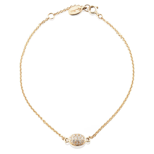 Love Bead Armband Guld 17-19 cm