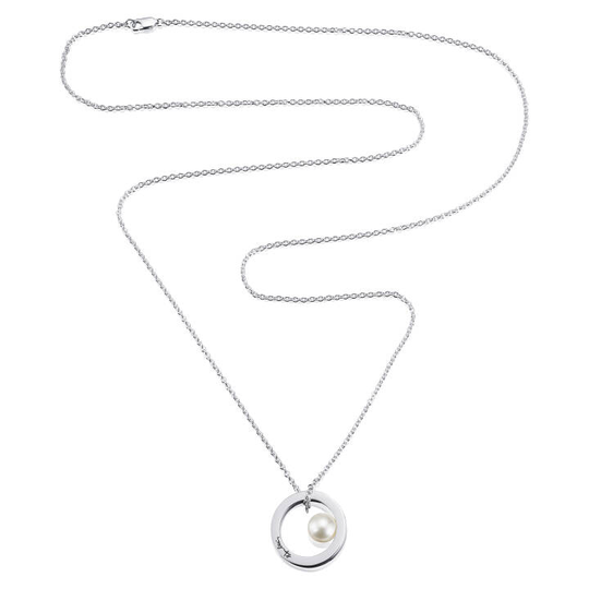 60's Pearl Long Hängsmycke Silver