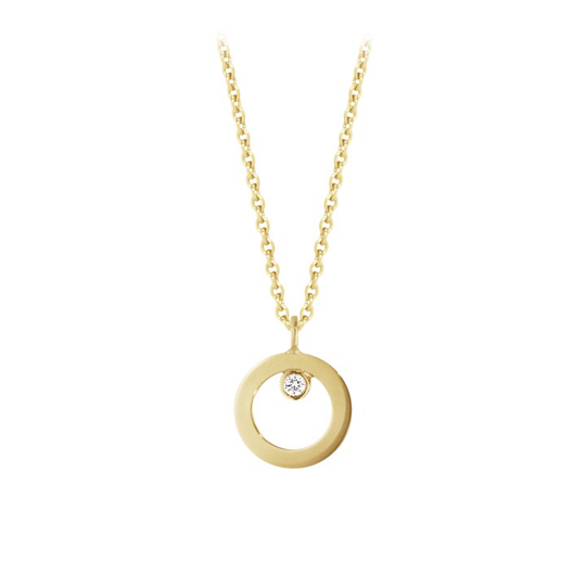 HALO Hängsmycke Guld Diamant 0.01 CT