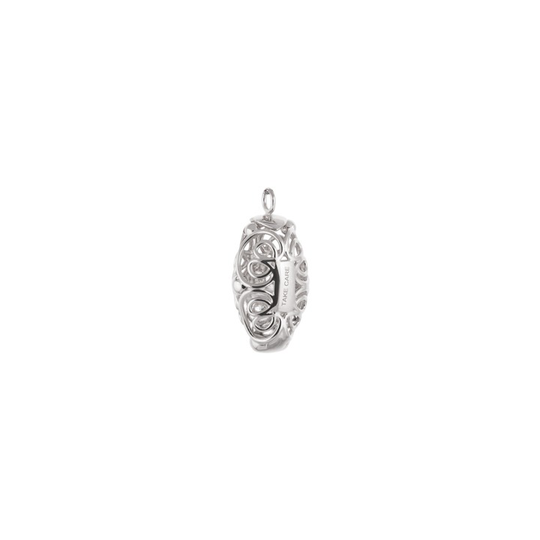 Letters take care pendant Silver