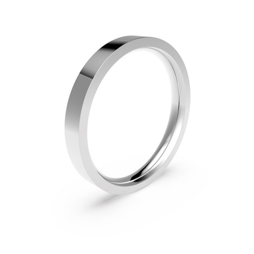 Förlovningsring i platina 3mm, 64