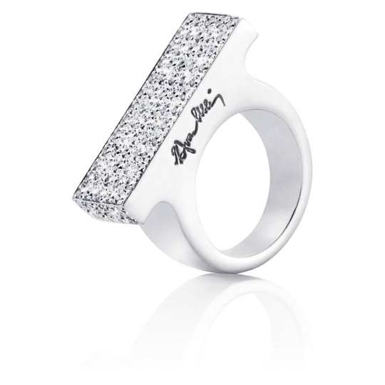 Funky Bling Ring Vitguld
