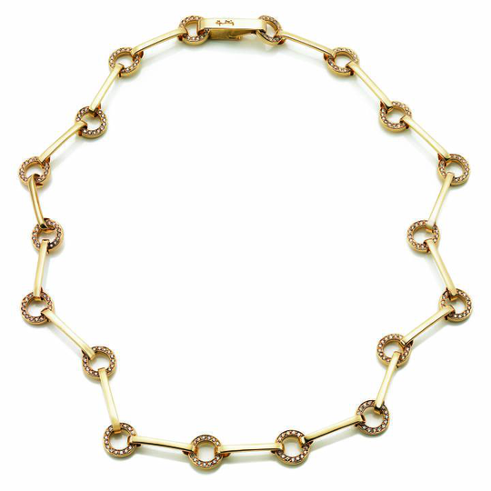 Ring Chain & Stars Halsband Guld