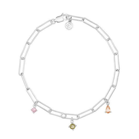 RIMINI armband Mångfärgade Zirkonia (silver)