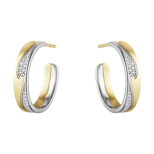 FUSION LA Roséguld Örhänge Guld Vitguld PAVÉ 0.21 ct