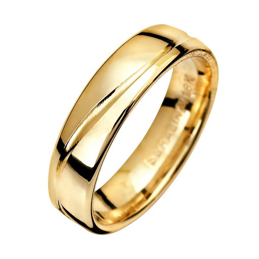 Förlovningsring i 18K guld 5mm, 54