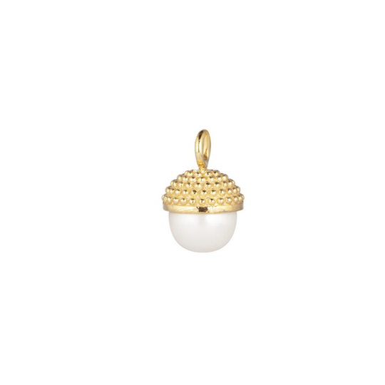 Letters Pearl bubble pendant Guld