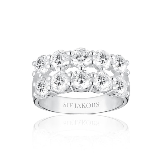 BELLUNO DUE ring vita Zirkoner (silver)