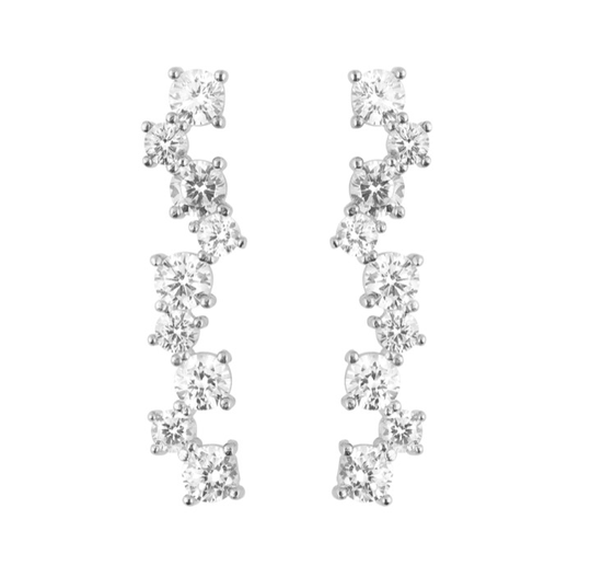 Gatsby long örhänge Silver