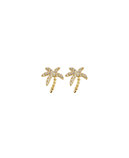 Palm örhänge (Guld)