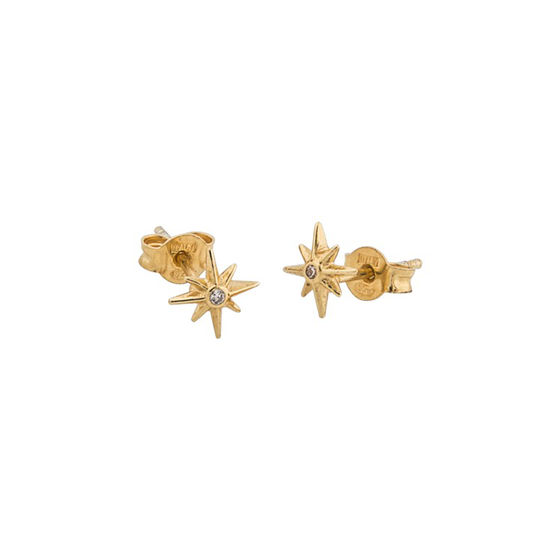 One star small örhänge Guld